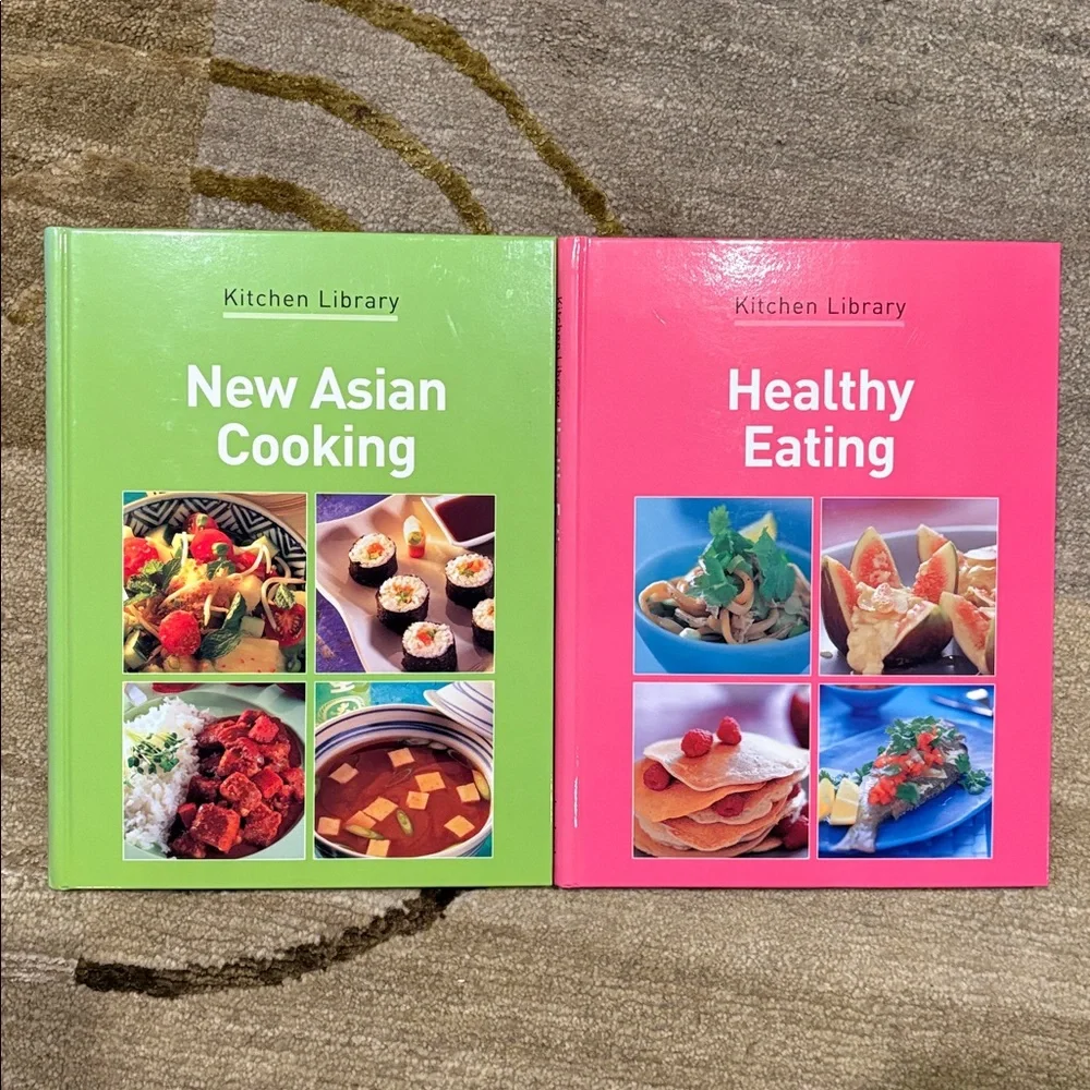 New Asian Cooking and Healthy Eating Cookbooks - Green and Pink